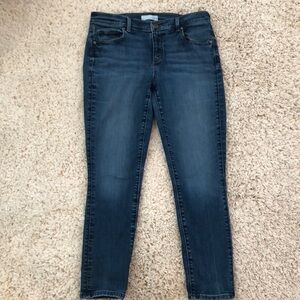 Loft Women's Blue Jeans, Skinny Crop, Size 8